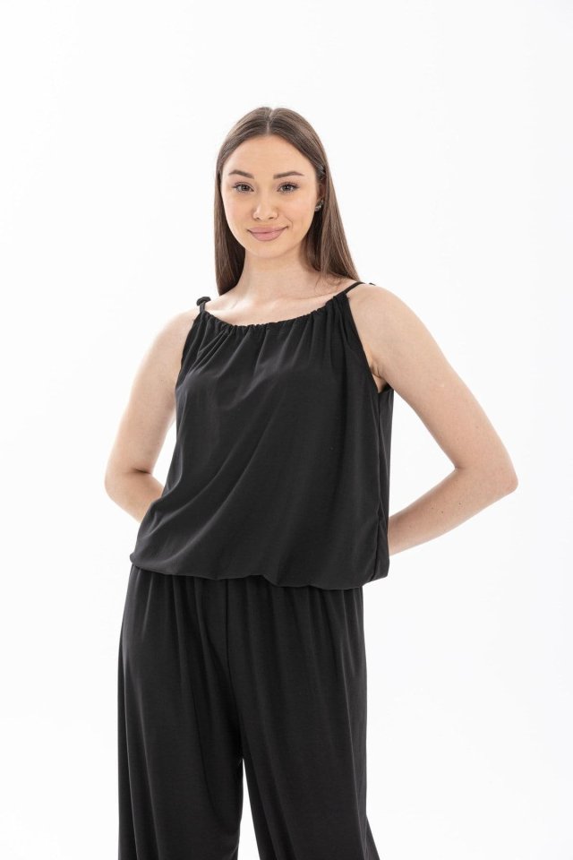 Kadın Rahat Kesim Askılı Bol Paça Sandy Kumaş Fırsat Ürün Tulum-Elbise