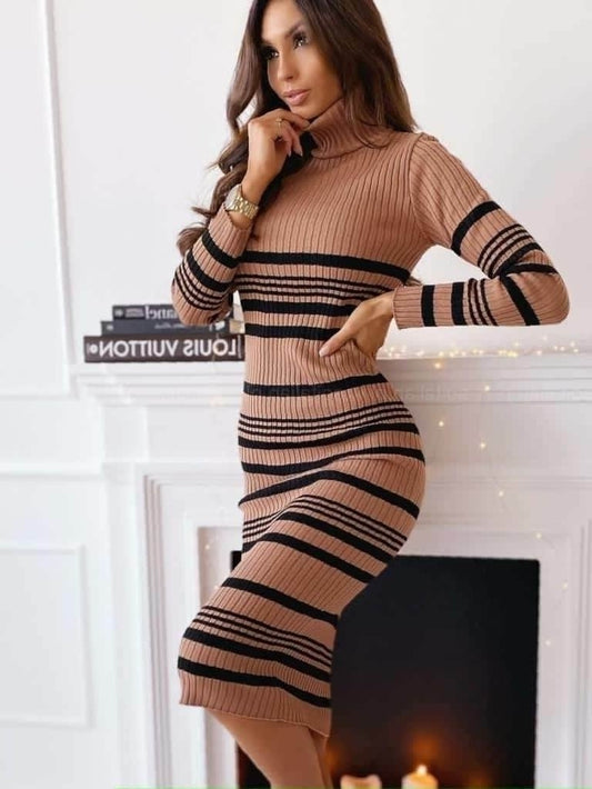 Kadın Uzun Kollu Triko Elbise