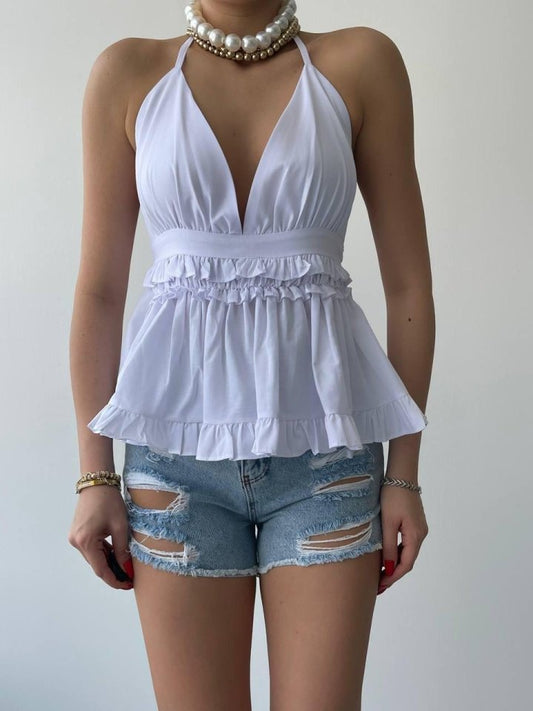 Agnes Sırt Detay Bluz