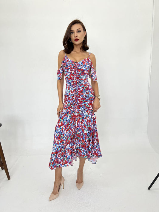 6410 ELBİSE-KIRMIZI