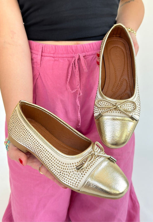 Etya Gold Cilt Babet Ayakkabı