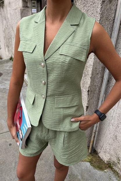 Yelek Şort Viscon Takım 10156-17