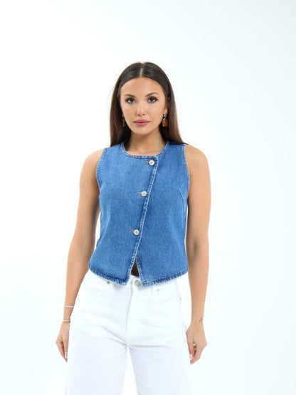 7401 KOT YELEK-MAVİ