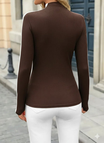 Kadın Uzun Kollu Balıkçı Yaka Kaşkorse Bluz