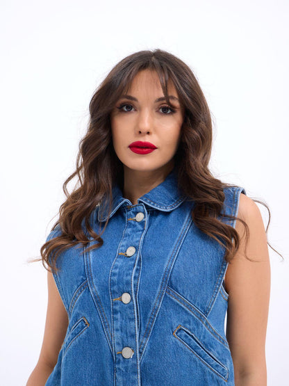 6778 KOT YELEK-MAVİ