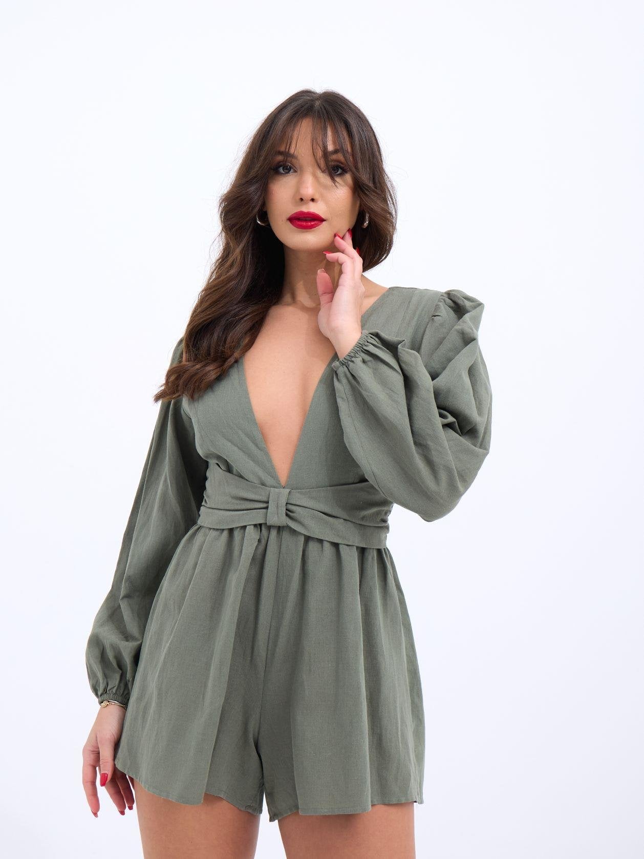 6528 TULUM ELBİSE-HAKİ