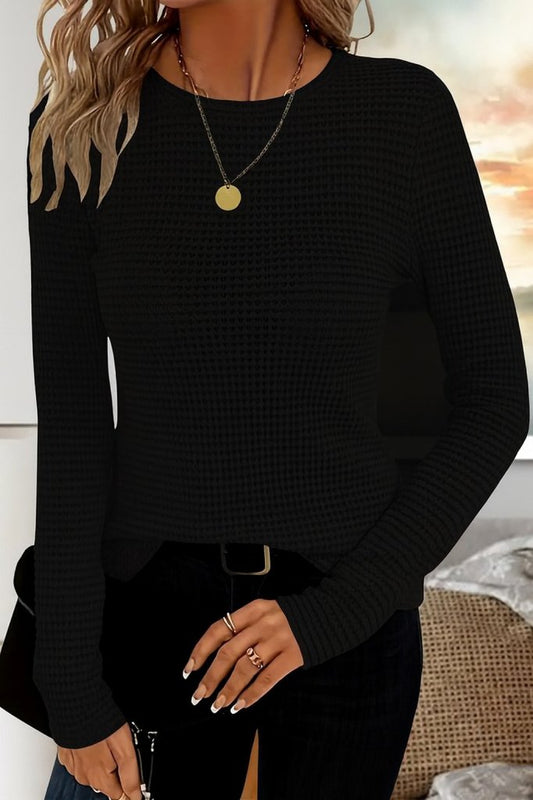 Kadın Uzun Kollu Bisiklet Yaka Triko Kazak