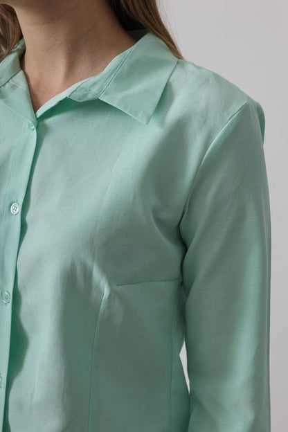 Basic Gömlek - Mint