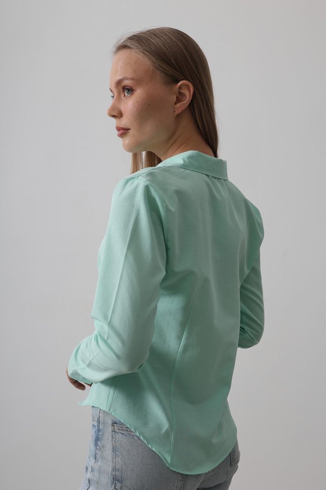 Basic Gömlek - Mint