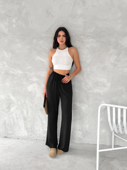 Ayrobin Oversize Pantalon - Siyah