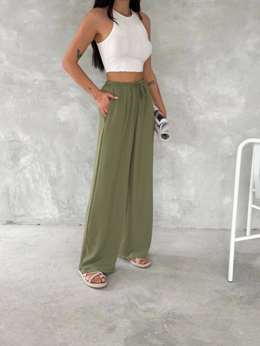 Ayrobin Oversize Pantalon - Mint Yeşili