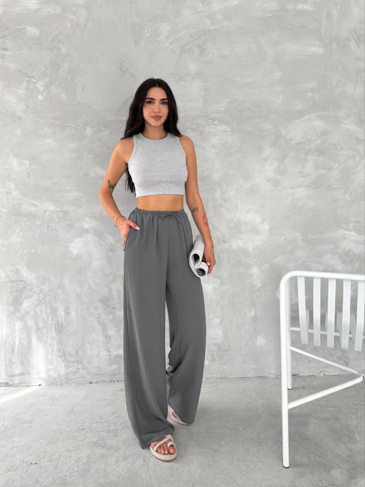 Ayrobin Oversize Pantalon - Füme