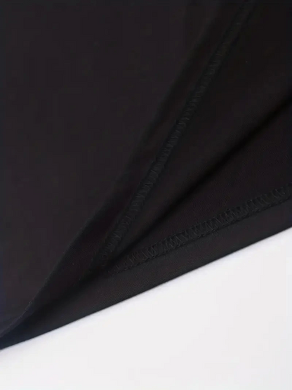 ANIMAL Desen Baskı Erkek Oversive Tişört, Grafik Tişört Erkek Yazlık Outdoor Kıyafetleri, Sporda Ve Günlük Giyime Uygun  - Siyah