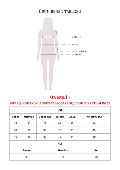 Eteği Yırtmaçlı Sandy Crop Takım -Siyah