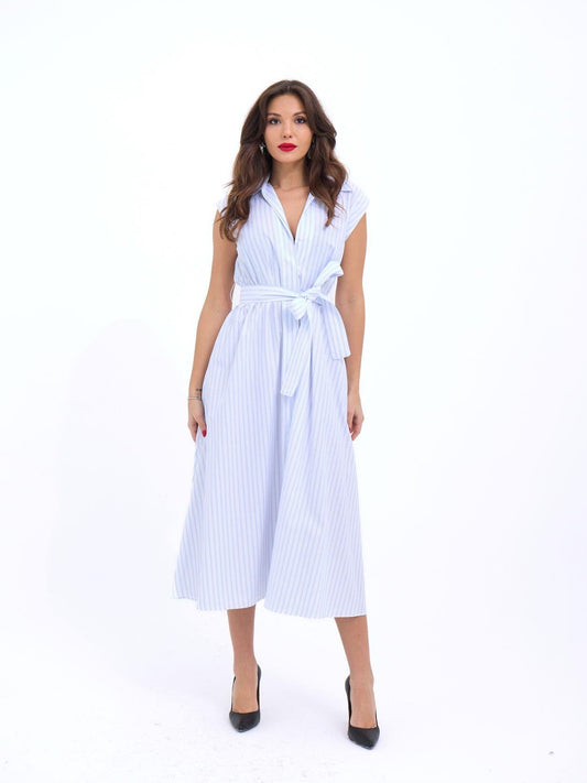 7127 ELBİSE-ATLANTA ÇİZGİLİ