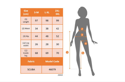 Kadın Yüksek Bel Desenli Dalgıç Pantolon