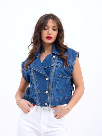 6765 KOT YELEK-MAVİ