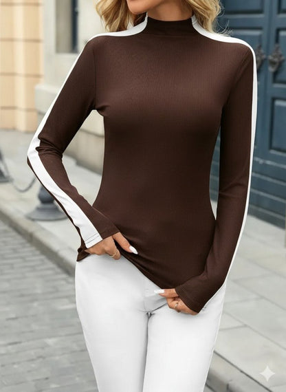 Kadın Uzun Kollu Balıkçı Yaka Kaşkorse Bluz