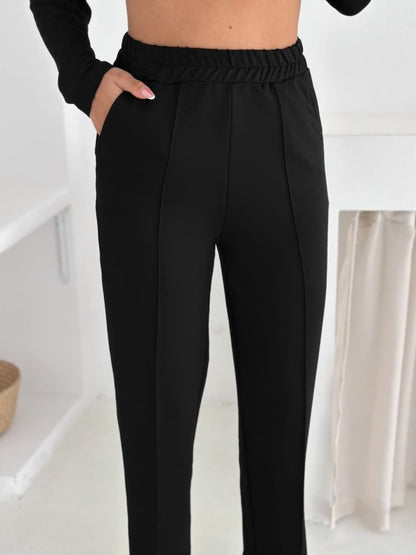 Kadın Kapşunlu Ve Atlet Detaylı Tunik Yüksek Bel Pantolunlu ıkılı Takım