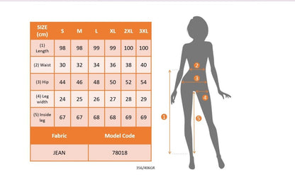 Kadın Yüksek Bel önden Düğmeli Jean Pantolon