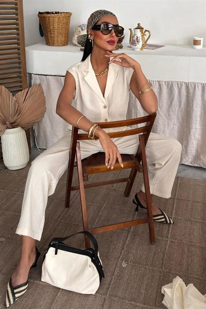 Zoe Crop Yelek Takım 9744-08