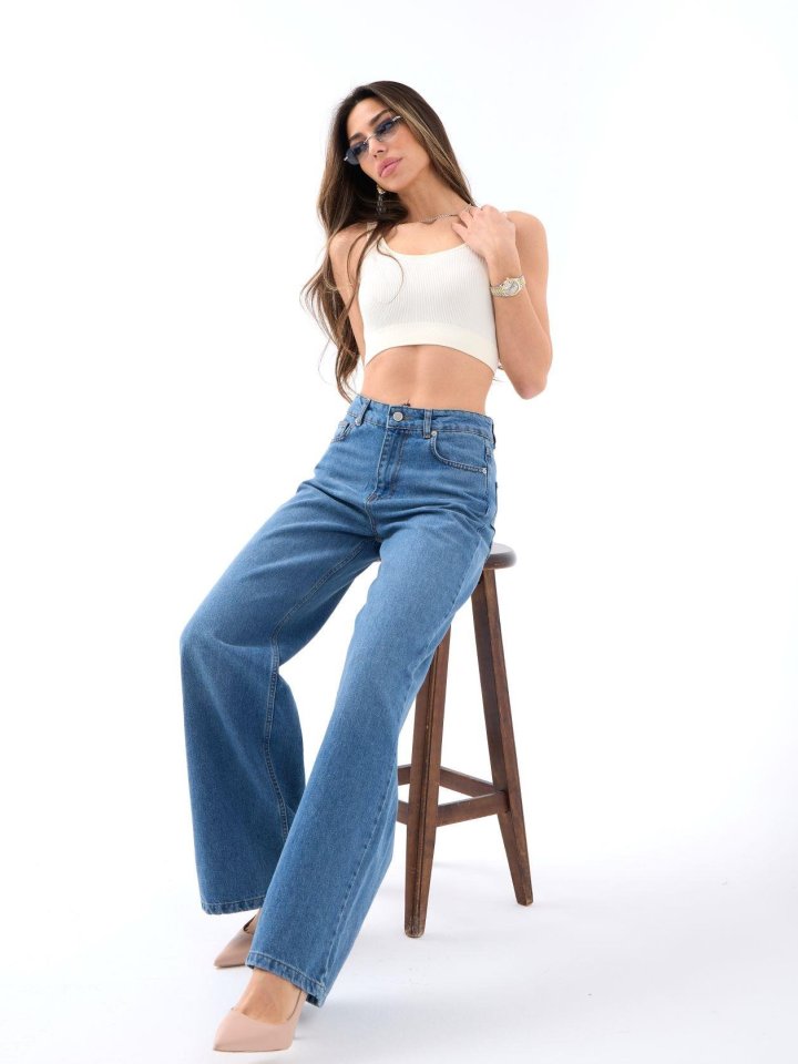 7418 KOT PANTOLON-MAVİ