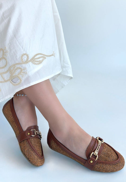 Rain Taba Cilt Babet Ayakkabı